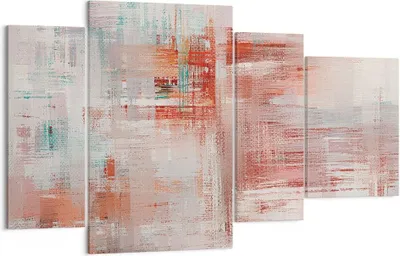 Produktbild von Bild auf Leinwand - Leinwandbild - 4 Teile - Verschwommen Abstraktion Modern - 120x70cm - Wand Bild - Wanddeko - Wandbilder - Leinwanddruck - Bilder - Wanddekoration - Leinwand bilder - DL120x70-4790