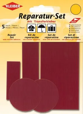 Produktbild von KLEIBER Flicken-Reparatur-Set dunkelrot