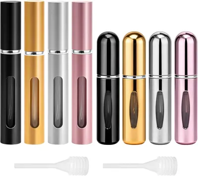 Produktbild von Parfüm Sprayflaschen 5 ml, mini nachfüllbare Flaschen, kompakt und leicht, für Reisen