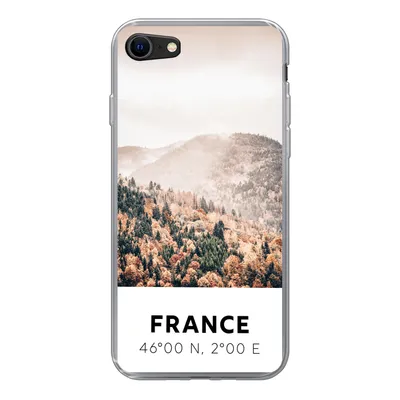 Produktbild von MuchoWow® Handyhülle Schutzhülle Hülle für iPhone 8 Frankreich - Herbst - Mons Silikon Softcase Handy Hülle - Schutzhaube