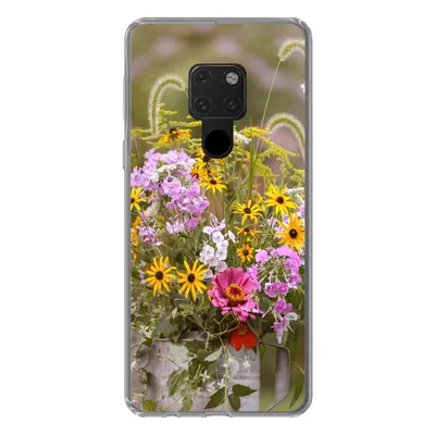 Produktbild von MuchoWow® Handyhülle Schutzhülle Hülle für Huawei P40 Lite Blumen - Gießkanne - Farbe Silikon Softcase Handy Hülle - Handy