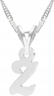 Image de Chaîne en argent 925 avec lettre Z et set cadeau