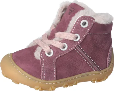 Produktbild von RICOSTA Hohe Boots ELIA von PEPINO für kleine Abenteurer Winterschuhe Schnürer Lammfellfutter Mädchen pflaume lila Größe 20