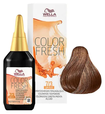 Produktbild von Wella Color Fresh, Blond, 7/3, Medium Gold/Blonde, Frauen, 75 ml, Alle Haare