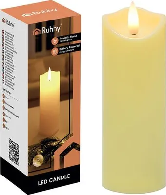 Image de Bougie LED/insert 15x5cm 1pc Ruhhy 26719