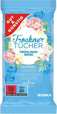 Produktbild von Gut & Günstig Frühlingsbrise Trocknertücher Tücher 25 St.