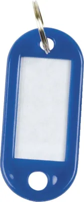 Produktbild von Q-CONNECT - Q-CONNECT Schlüsselanhänger, 10er-Pack, dunkelblau