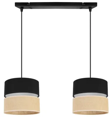 Produktbild von Hängelampe, Deckenleuchter, Lampenschirm 20cm, schwarz