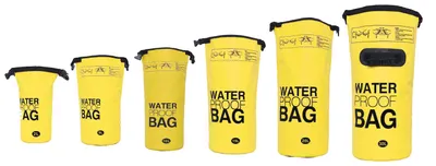 Immagine prodotto di DonDon borsa impermeabile da esterno con tracolla - giallo 5 litri