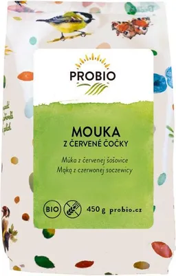 MĄKA Z SOCZEWICY CZERWONEJ BEZGLUTENOWA BIO 450 g - PROBIO