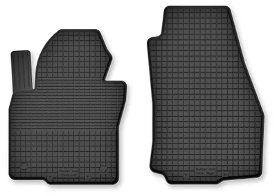 Produktbild von Gummi-Fußmatten Vorne für Mitsubishi Pajero II 1991-1999 – 2-tlg, Schwarz, Semi-Universal, angepasst – Wielganizator Semi-Universal