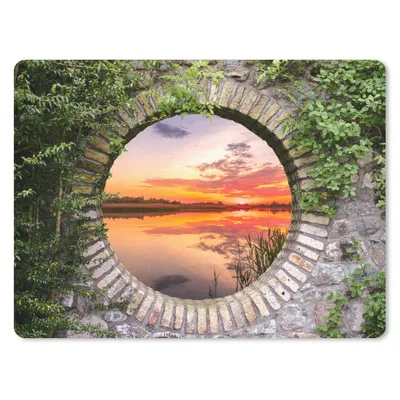 Produktbild von MuchoWow® Mauspad Mousepad Meer - Sonnenuntergang - Ausblick 23x19 cm - Mousepads - Maus Mat - Pad - Mausunterlage - Schreibtischunterlage - Mauspad