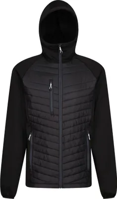 Produktbild von Regatta - Hybridná bunda "Navigate" pre mužov RG9341 (M) (čierna/stredne šedá)
