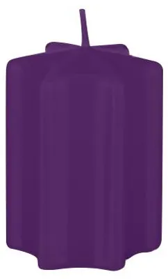Produktbild von Sternkerzen Violett 8 x Ø 6 cm, 4 Stück