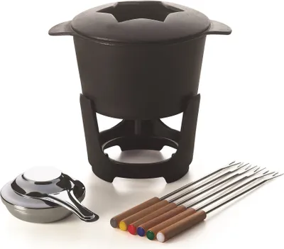 Produktbild von Excelsa Fondue-Laterne La Thuile Gusseisen 21,5Xh25X17 Cm Schwarz