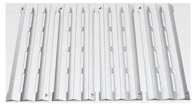Produktbild von Gasgrill Brennerabdeckung aus Edelstahl kompatibel mit Napoleon LEX485, LEX605 und LEX730, 4er Set Matt Bulle