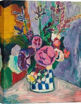Obrázek produktu pro Obrazy na plátně od Henriho Matisse – Pivoňky, 100 x 70 cm
