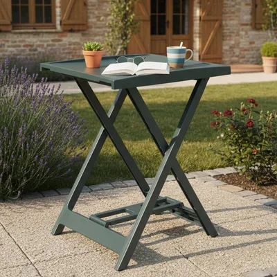 Immagine prodotto di Ohatchee - Tavolo da Esterno, 60x47x65h cm Verde, 2 Posti  Italy