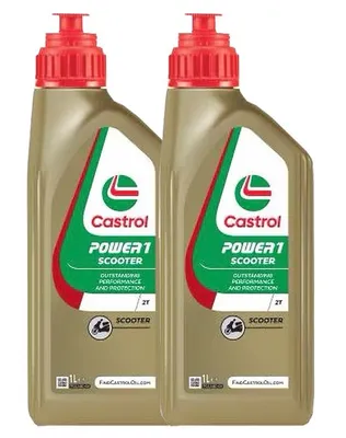Produktbild von Castrol Power 1 Scooter2T Zweitakt Motorradöl  2x1 Liter