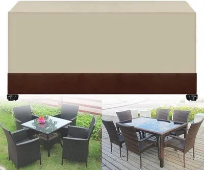 Obrázek produktu pro Plachta na zahradní nábytek – voděodolná – chrání nábytek – 420D Oxford – 160 x 150 x 95 cm – béžově hnědá