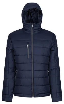 Produktbild von Regatta - "Navigate" Jacke mit Kapuze für Herren FK2761 (3XL) (Marineblau/Mittelgrau)