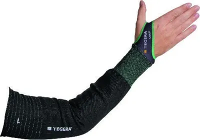 Produktbild von Schittschutz-Armstulpen TEGERA 73, Kat. II, schwarz, Gr. 8