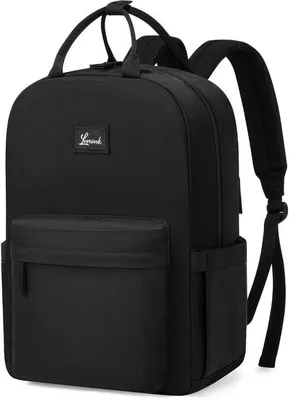 Produktbild von Eleganter Damenrucksack 15,6 Zoll Laptop Schultertasche Schwarz