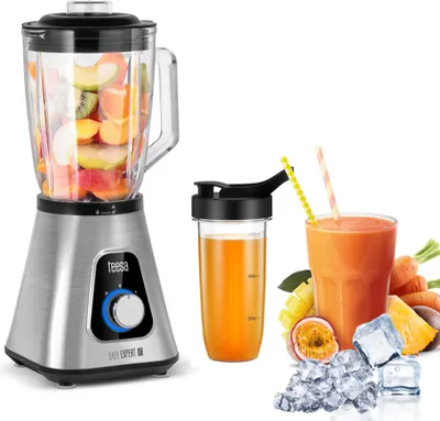 Zdjęcie produktu dla Blender kielichowy 1300W 1,5L szklany kielich + bidon KRUSZY LÓD Teesa