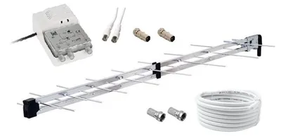 Obrázek produktu pro Antenní komplet SAPRO 24dB DVB-T2 pro 2 TV, LTE