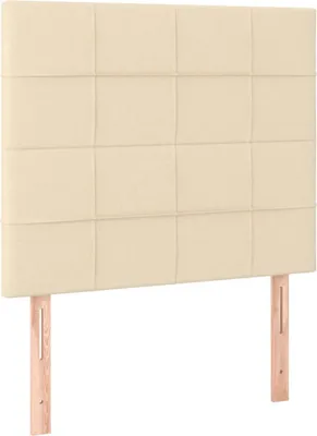 Immagine prodotto di vidaXL Testiere 2 pezzi Tessuto Crema 80x5x78/88 cm
