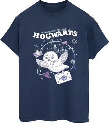 Produktbild von Harry Potter - "Letter From Hogwarts" T-Shirt für Damen BI27777 (S) (Marineblau)