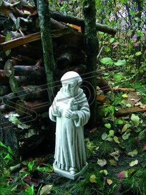 Produktbild von Garten Dekoration Mönch Statue Skulptur Figuren Skulpturen Designer Figur 418
