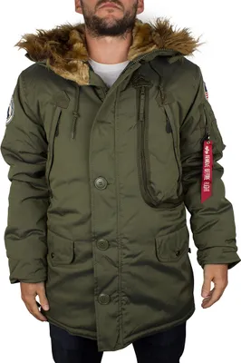 Produktbild von Alpha Industries Herren Polar Jacke, Grün Small
