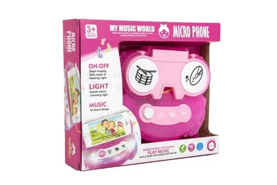 Zdjęcie produktu dla TEDDIES Mikrofon do karaoke różowy