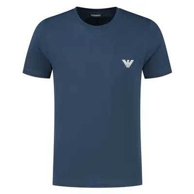 Obrázok produktu pre EMPORIO ARMANI Pánske tričko s okrúhlym výstrihom a krátkymi rukávmi s potlačeným logom, 100 % bavlna, č. výrobku 211818 3R476, EUR XL – CN 180/108A – BR EG – MX EG, 100 % bavlna