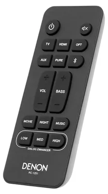 Image de Denon 919307102440S RC-1251 Télécommande pour DHT-S217 DHT-S218 Soundbar