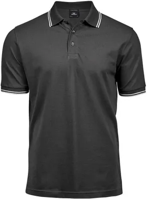 Immagine prodotto di Tee Jays - Polo da uomo PC5825 (L) (Grigio scuro/Bianco)