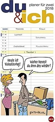 Produktbild von Butschkow Planer für zwei, du & ich - Kalender 2018