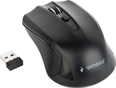 Produktbild von Gembird MUSW-4B-04 - Myš - optická - 4 tlačítka - bezdrátová - 2,4 GHz - bezdrátový přijímač (USB)