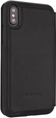 Produktbild von Lamborghini Leder Book Case für iPhone X / Xs