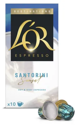 Produktbild von L'OR Santorini Kaffeekapseln für Nespresso®‑Maschinen, 10 Stk.