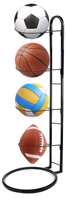Imagen del producto de Solidchoice: Estante para pelotas multifuncional con 4 niveles