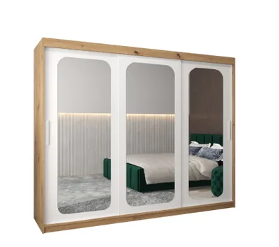 Obrázek produktu pro Zrcadlová skříň DONICELA 2 - 250 cm, artisan / bílá