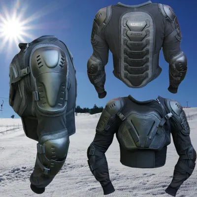 Zdjęcie produktu dla Dziecięca kurtka z ochraniaczami narciarska snowboardowa motocrossowa marki HEEZY® - rozmiar M