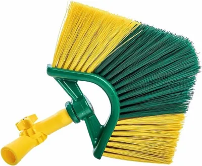 Image de Neustanlo | brosse de rechange pour balai d'angle, y compris articulation angulaire | filetage italien | couleurs assorties | idéal pour les toiles d'araignées
