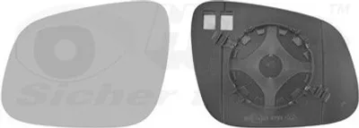 Produktbild von VAN WEZEL Spiegelglas Außenspiegel Links für CHEVROLET SPARK (M300) Konvex 0808835