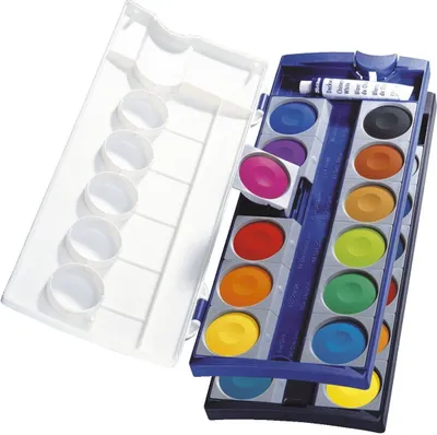 Obrázek produktu pro Pelikan K24, Černá, Modrá, Azurová, Zelená, Oranžová, Žlutá, 24 kusů