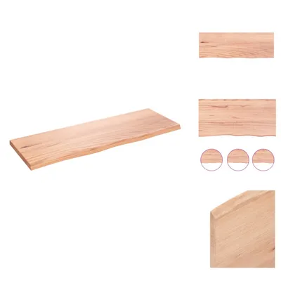 Produktbild von vidaXL Wandregal Hellbraun 80x30x2 cm Massivholz Eiche Behandelt -  Wandregale