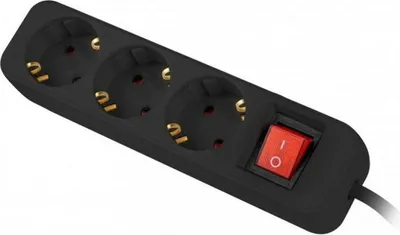 Image de Prise Schuko 3 Lanberg 2500 W 1,5 m noir