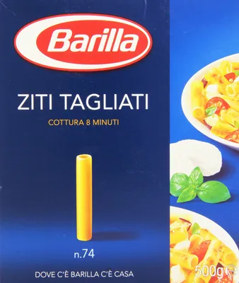 Produktbild von 5x Pasta Barilla Ziti tagliati Nr. 74 italienisch Nudeln 500 g pack